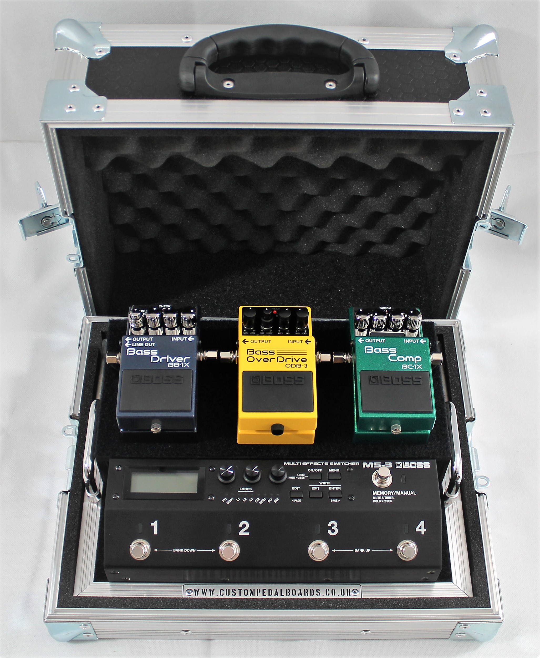 CPB Boss MS3 Board & Case - Custom Pedal Boards jackson guitar wiring 